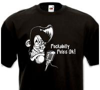 Maglietta Rockabilly Rules Ok 'N Teddy Ragazzo Cavan Matchbox Cats Rockers