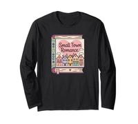 Maglietta Romantica Book Lover Small Town Maglia a Manica