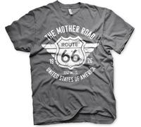 Maglietta Route 66 - La strada madre - Media - Grigio scuro