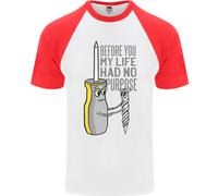 Maglietta S/S Da Baseball Divertente Per Falegname Elettricista DIY Uomo