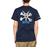 Maglietta S/S Powell Peralta Rat Bones - Blu Navy