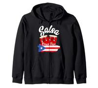 Maglietta Salsa de Puerto Rico, Salsa Dancing Felpa con Cappuccio