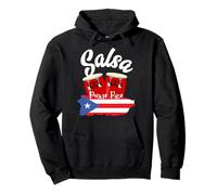 Maglietta Salsa de Puerto Rico, Salsa Dancing Felpa con Cappuccio