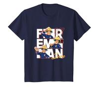 Maglietta Sam Il Pompiere per Bambino, Ufficiale, Sam 87 Maglietta, Bambini, Navy, 2 Anni