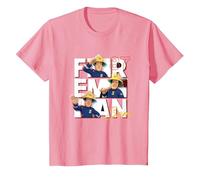 Maglietta Sam Il Pompiere per Bambino, Ufficiale, Sam 87 Maglietta, Bambini, Rosa, 2 Anni