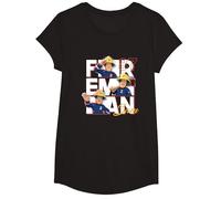 Maglietta Sam Il Pompiere per Bambino, Ufficiale, Sam 87 Maglietta, Ragazze, Nero, L