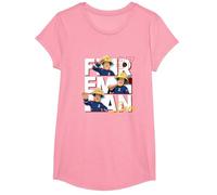 Maglietta Sam Il Pompiere per Bambino, Ufficiale, Sam 87 Maglietta, Ragazze, Rosa, XS