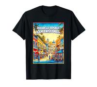 Maglietta San Cristobal Repubblica Dominicana Viaggio Famiglia Retro Maglietta