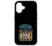 Maglietta Sardine Summer in latta Coastal Grandma Retro Beach Life Custodia per iPhone 16