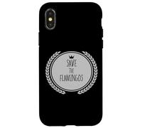 Maglietta Save The FLAMINGOS Animal FLAMINGO Custodia per iPhone X/XS