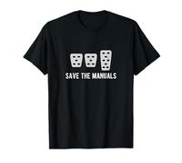 Maglietta Save The Manuals Stick Shift Car Lover Maglietta