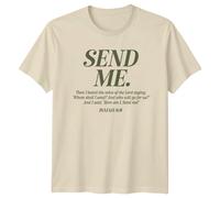 Maglietta Send Me Isaiah 6:8 Christian Bible Verse Faith