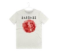 Maglietta Sette Virtù Samurai Arti Marziali Japan Bushido T-shirt Man Hagakure