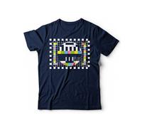 Maglietta Sheldon No Signal Testscreen T-Shirt Uomo Geek (Blu, 44 M IT Uomo, m)