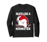 Maglietta Skateboard Hamster Lover per Ragazze e Ragazzi Maglia a Manica