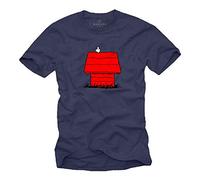 Maglietta Snoop Dog - T-Shirt con Stampa Cane Swag Hipster Uomo Blu XXXXXL