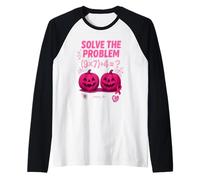 Maglietta Solve The Problem 9x7+4 Meme 6 7 We Wear Pink Maglia con Maniche Raglan