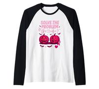 Maglietta Solve The Problem 9x7+4 Meme 6 7 We Wear Pink Maglia con Maniche Raglan