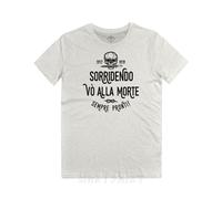 Maglietta Sorridendo Vò Alla Morte Reparti D'Assalto WW1 Arditi Skull T-Shirt