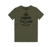 Maglietta Sorridendo Vò Alla Morte Reparti D'Assalto WW1 Arditi Skull T-Shirt