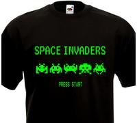 Maglietta Space Invaders - Arcade Anni 80 - Video Console Atari G lien