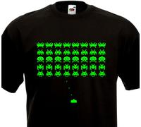Maglietta Space Invaders Vintage Arcade Anni 80 - 80's Console Atari Geek Alien