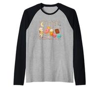 Maglietta Spazio Pianeti Newton Pendolo Divertente Maglia con Maniche Raglan