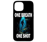 Maglietta Spearfishing Sub Caccia One Breath One Shot Custodia per iPhone 15