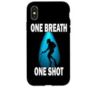 Maglietta Spearfishing Sub Caccia One Breath One Shot Custodia per iPhone X/XS