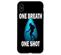 Maglietta Spearfishing Sub Caccia One Breath One Shot Custodia per iPhone XS Max