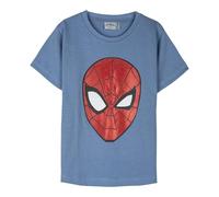 Maglietta Spiderman per Bambini - Blu - Taglia 6 Anni - Maglietta a Maniche Corte - Realizzata in 100% Cotone 145 g/m² - Stampa Spiderman - Prodotto Originale Disegnato in Spagna