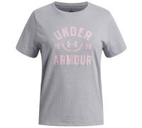 Maglietta sportiva per bambini Under Armour UA G Varsity SS Mod Gray Light Heather Dimensione per bambini: 160-164 / Colore: grigio chiaro