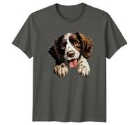 Maglietta Springer Spaniel razza cane simpatico cucciolo amante degli...