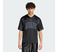 adidas performance - Stadium - T-shirt in rete nera e bianco sporco con grafica-Nero XS