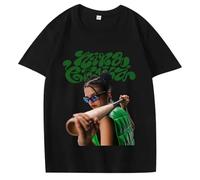 Maglietta Stampata Singer Nina Merch C-HUBA Arena Casual Tour Maniche Corte Top in Cotone Unisex S-4XL-Black||3X_l