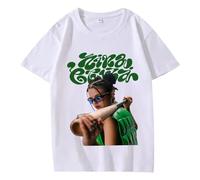 Maglietta Stampata Singer Nina Merch C-HUBA Arena Casual Tour Maniche Corte Top in Cotone Unisex S-4XL-White||s