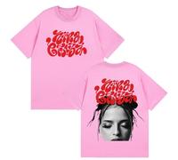 Maglietta Stampata Singer Nina Merch C-HUBA Arena Girocollo Tour Maniche Corte Top in Cotone Unisex S-4XL-Pink||3X_l