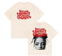 Maglietta Stampata Singer Nina Merch C-HUBA Arena Girocollo Tour Maniche Corte Top in Cotone Unisex S-4XL-Khaki||l