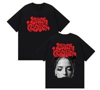 Maglietta Stampata Singer Nina Merch C-HUBA Arena Girocollo Tour Maniche Corte Top in Cotone Unisex S-4XL-Black||s