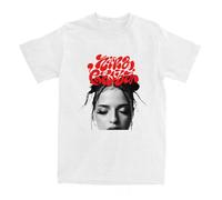 Maglietta Stampata Singer Nina Merch C-HUBA Arena Girocollo Tour Maniche Corte Top in Cotone Unisex S-4XL-White||l