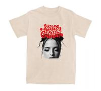 Maglietta Stampata Singer Nina Merch C-HUBA Arena Girocollo Tour Maniche Corte Top in Cotone Unisex S-4XL-Khaki||s
