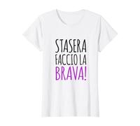 maglietta stasera faccio la brava Divertente idea regalo Maglietta