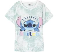 Maglietta Stitch per Bambini - Blu e Bianco - Taglia 10 Anni - Maglietta a Maniche Corte - Realizzata in 100% Cotone 145 g/m2 - Stampa Stitch - Prodotto Originale Disegnato in Spagna