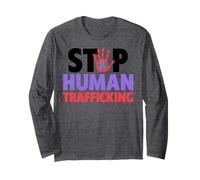 Maglietta Stop Human Trafficking - Fine Tratta di Esseri Umani Maglia a Manica