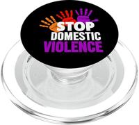 Maglietta Stop per la violenza domestica - consapevolezza della violenza domestica PopSockets PopGrip per MagSafe