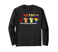 Maglietta Stop School Shootings End Gun Violence Maglia a Manica