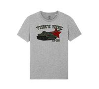 Maglietta Su-100 Carro Armato Sovietico Armata Rossa СУ-100 Soviet Tank T-Shirt (M, Sniper Grey)
