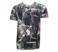 Maglietta Sublimata Da Uomo Con Sagome Di Zombie Di The Walking Dead