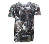Maglietta Sublimata Da Uomo Con Sagome Di Zombie Di The Walking Dead
