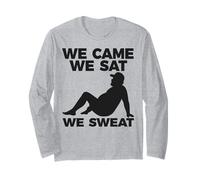 Maglietta Summer Dad Humor We Came We Sat We Sweat Maglia a Manica